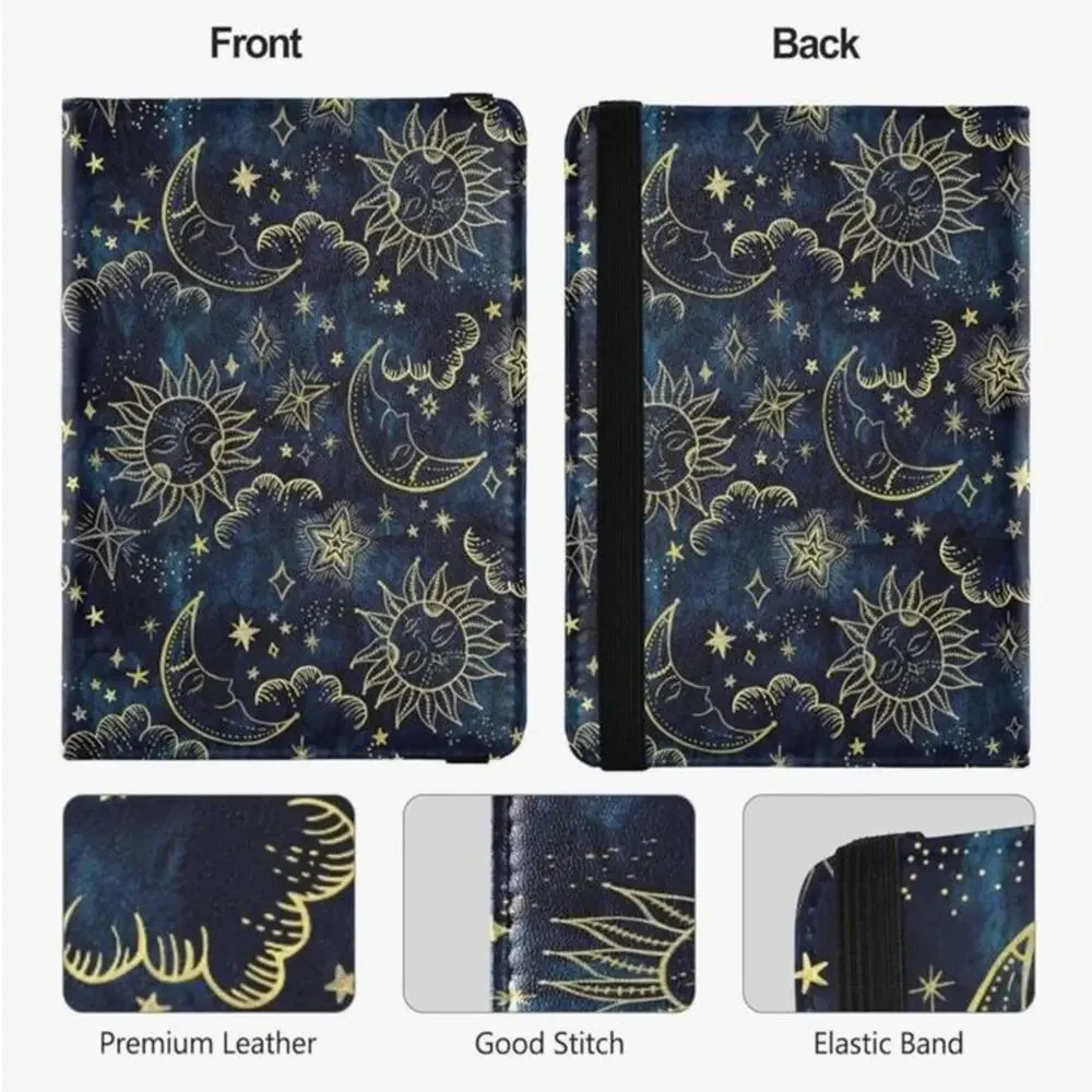 NWOT Navy and Gold Celestial Women's Passport Holder Wallet - Picture 3 of 8